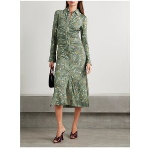 Altuzarra Claudia ruched floral dress